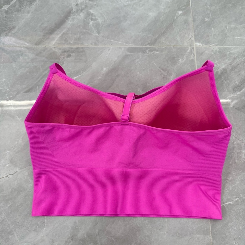 Women’s PINK Active Seamless Lightly Lined Sports Bra Adjustable Plus Size XXL - Picture 6 of 16